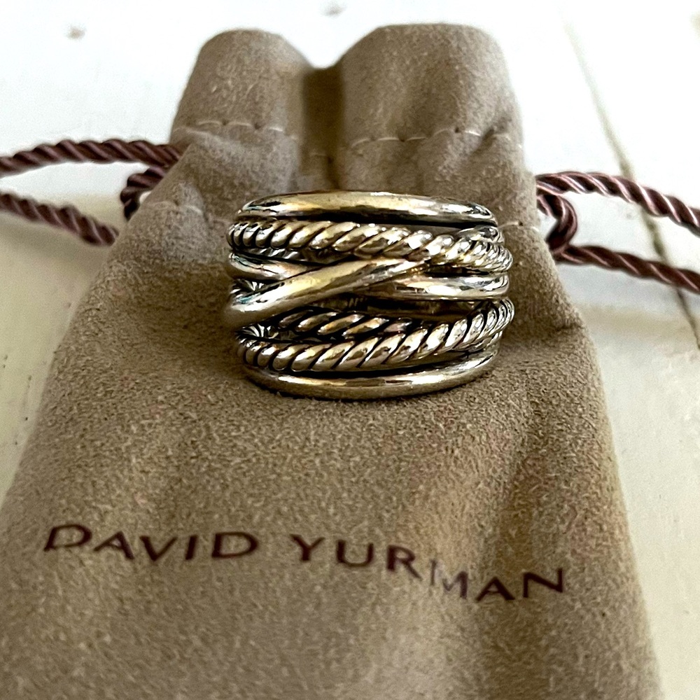 David Yurman “The Crossover Collection” Sterling Silver Ring